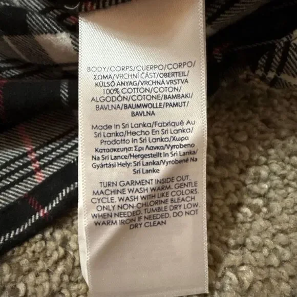 Chaps Ralph Lauren Cabin Women Flannel Half Zip Long Sleeve Large Casual Outdoor - Picture 6 of 8